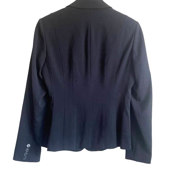 Rafaella Jacket Women Blazer 6‎ Black Collared Pockets Classic Workwear Office - Picture 3 of 11